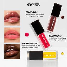 POUND CAKE Cake Theory lip-tone oil cushiony texture moisturizes lips
