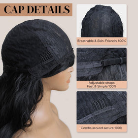 POUWENEY Burgundy Wig daily wear setup conveys effortless daily elegance