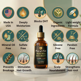 Power of Herbs Amla Bhringaraj ingredients close-up for scalp nourishment.