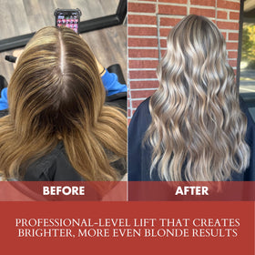 PowerTools 4BOND before-after swatches illustrating possible shade results
