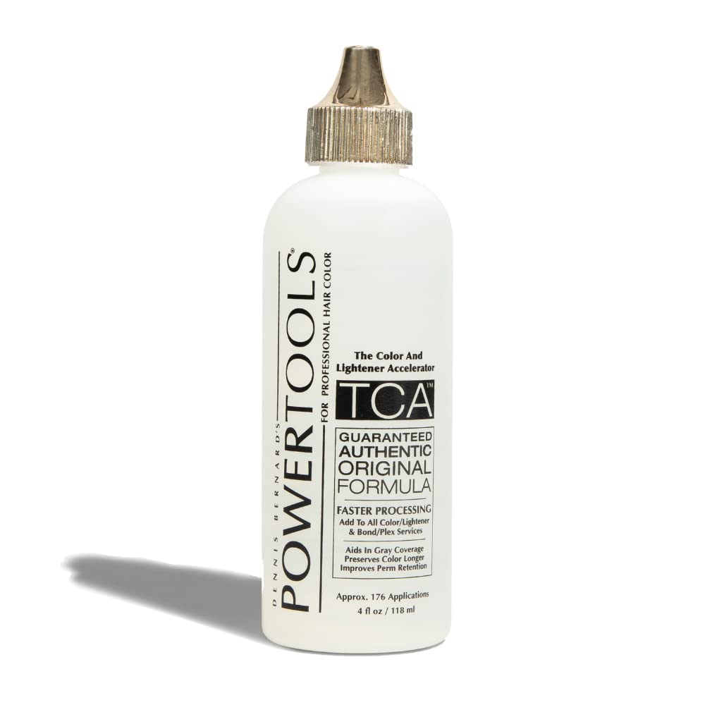 POWERTOOLS Original Accelerator bottle pours smoothly and speeds color processing.