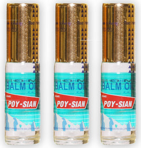 POY-SIAN Thai PIM-Saen Balm Oil roll-on front view for on-the-go refresh