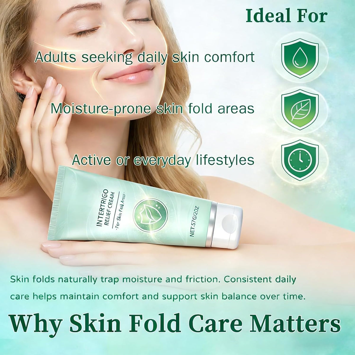 POYICGS cream leaves no clothing transfer for all-day wear