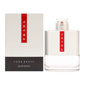 Prada Luna Rossa bottle front view highlighting a refreshing daytime aroma.