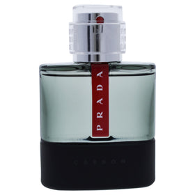 Prada Luna Rossa Carbon packaging box shows premium gift-ready presentation for shoppers
