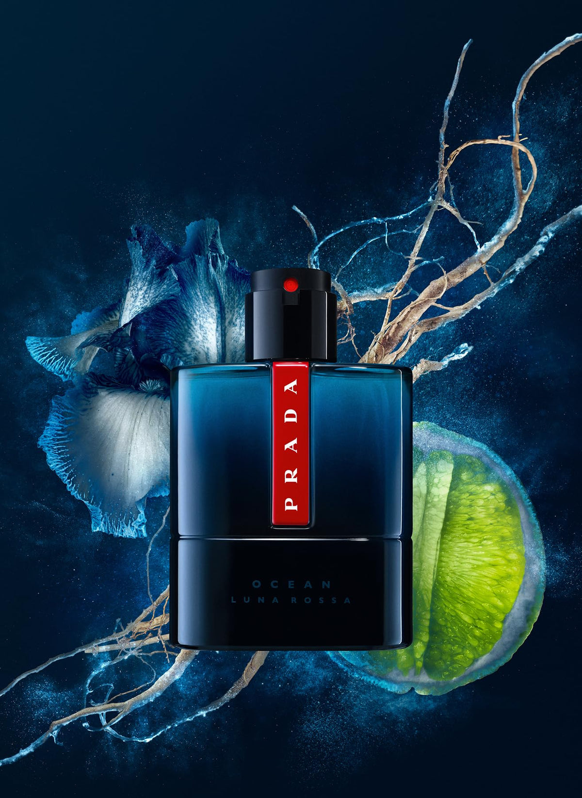 Prada Luna Rossa Ocean packaging box, premium presentation for gifting and display.