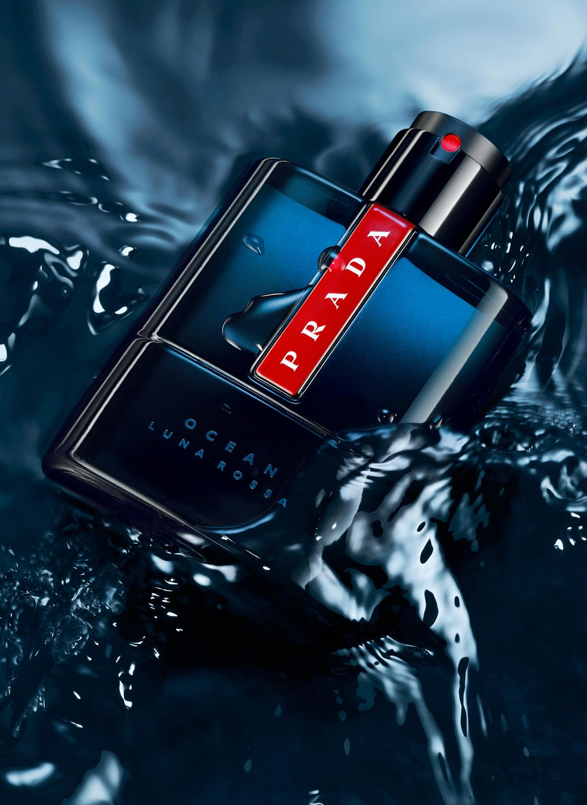Prada Luna Rossa Ocean on dresser, ready for a fresh routine.