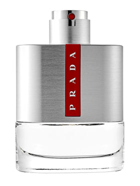 Prada Luna Rossa spray nozzle close-up suggests precise application and longevity.