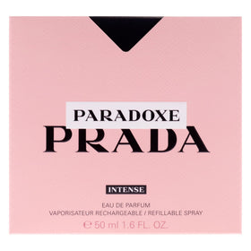 Prada Paradoxe Intense highlights jasmine and white florals for an airy mood.