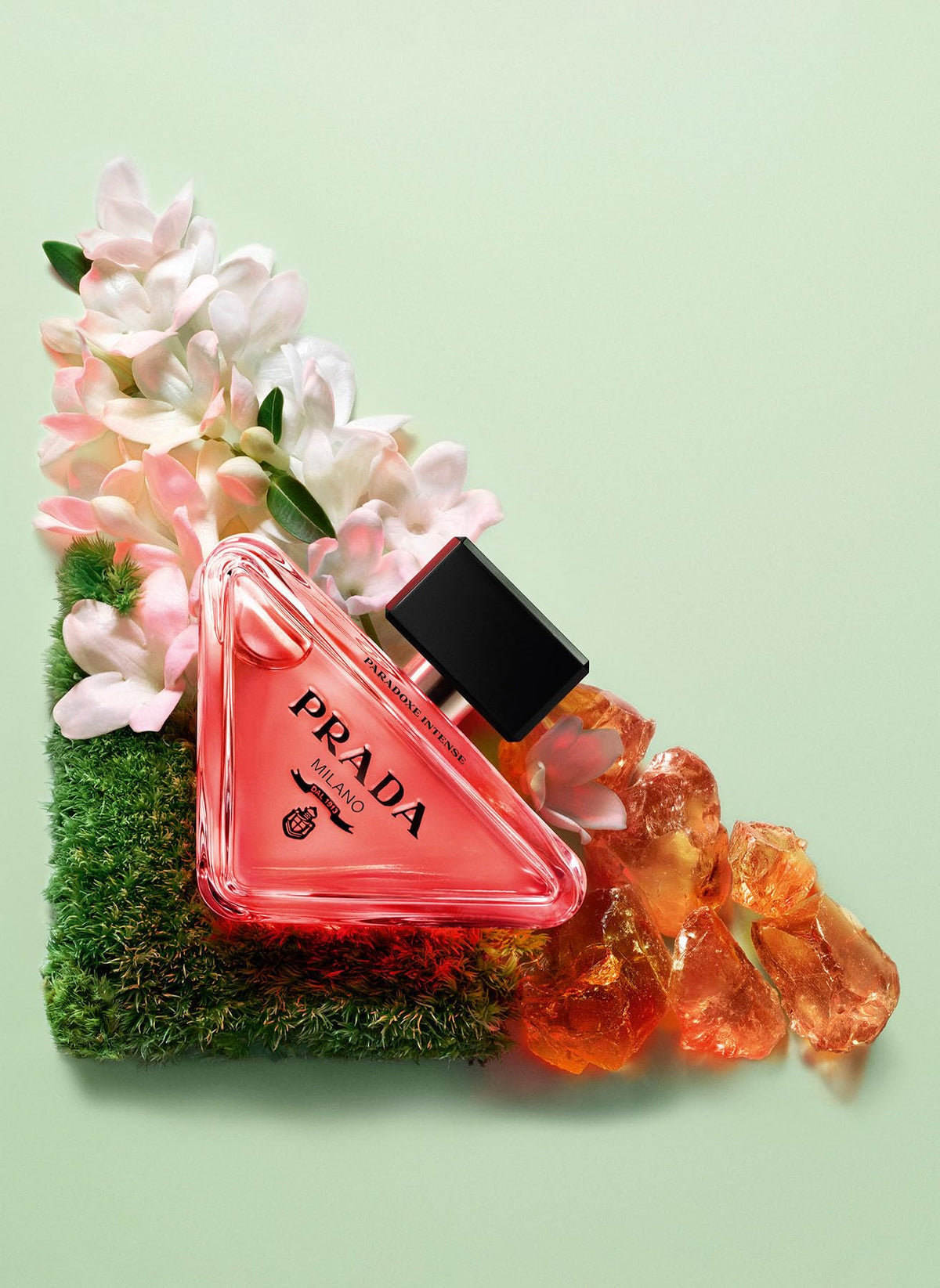 Prada Paradoxe Intense gift set packaging communicates luxury and gifting appeal.