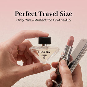 Prada Paradoxe Virtual Flower elegant bottle design, combining luxury aesthetics with portability