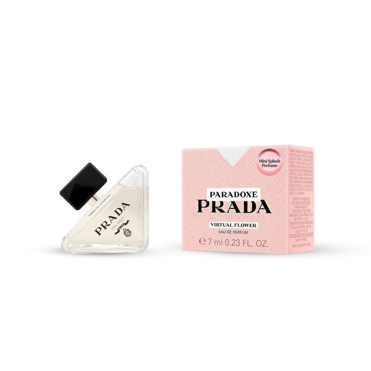 Prada Paradoxe Virtual Flower mini splash bottle, travel-ready luxury for daily wear