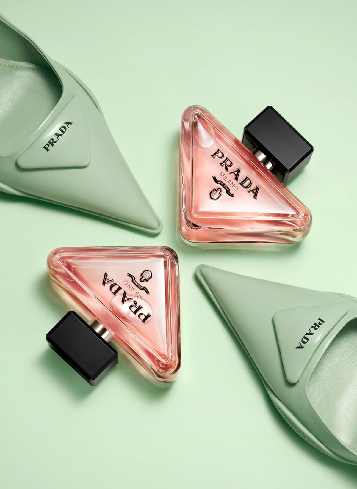 Vanity shot of Prada Paradoxe Virtual Flower highlighting refined fragrance presence