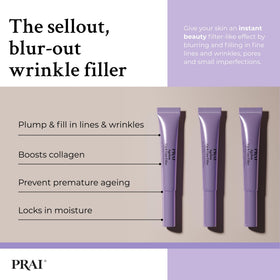 PRAI Beauty plumps and smooths lines around the mouth for a softer smile.