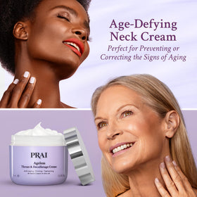 PRAI neck-cream 7-day results visual hints at improvement.