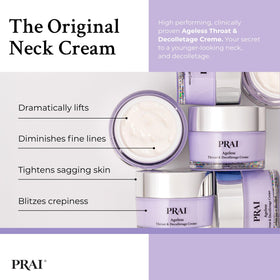 PRAI Neck Creme luxurious texture ready for daily hydration.