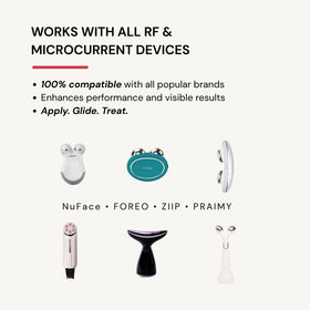 PRAIMY Glow Rose gel compatible with microcurrent and RF devices