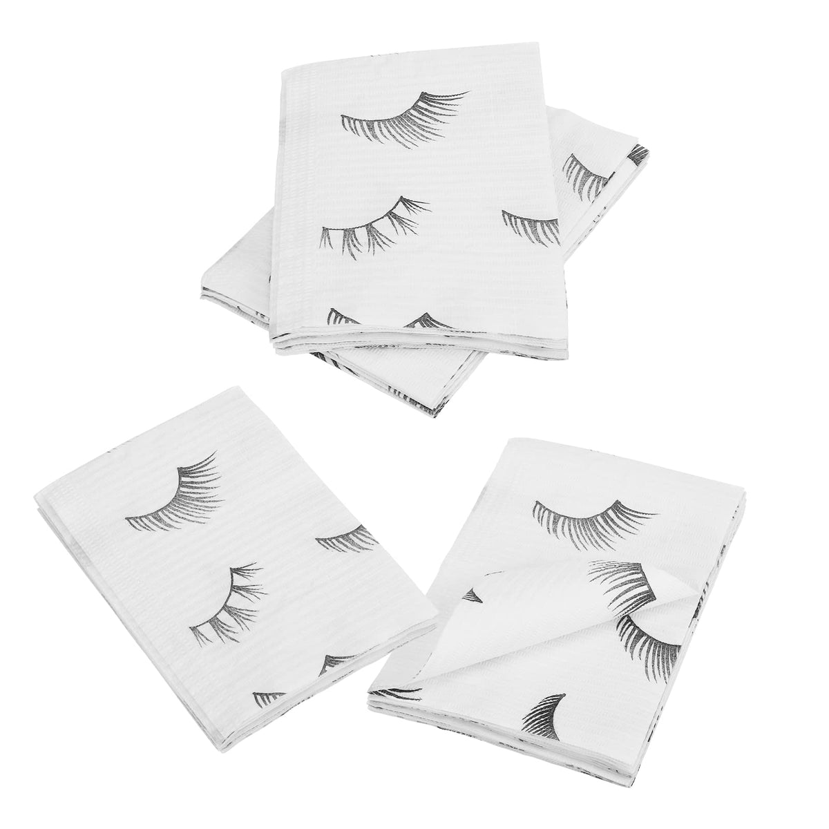 PRASNE 125-pack versatile bibs for lash, tattoo, dental work.