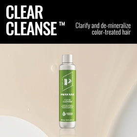 Pravana Clear Cleanse targets hard water buildup for visibly cleaner strands.