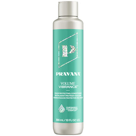 Pravana Volume Vibrance Conditioner bottle pour highlights lightweight volume for fine hair