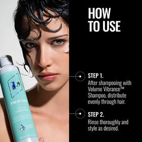 Pravana Volume Vibrance Conditioner hair-shine close-up reveals subtle gloss