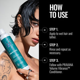 Shiny, healthy-looking strands after using Pravana Volume Vibrance Shampoo