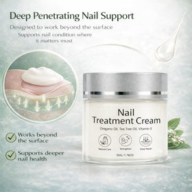 Close-up of PRCYZO Nail Treatment Cream texture for nourishing care