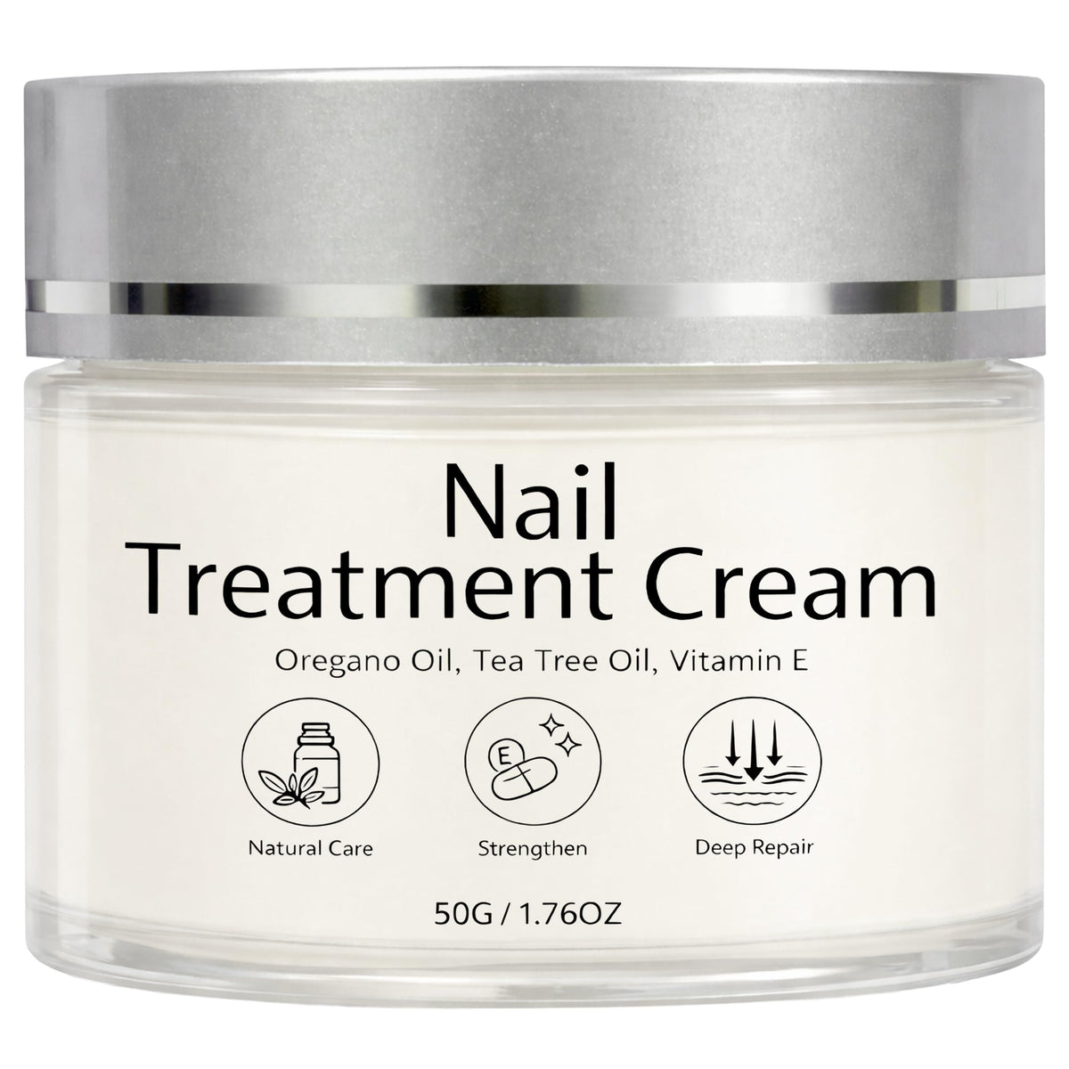 PRCYZO Nail Treatment Cream packaging shows natural nail care benefits