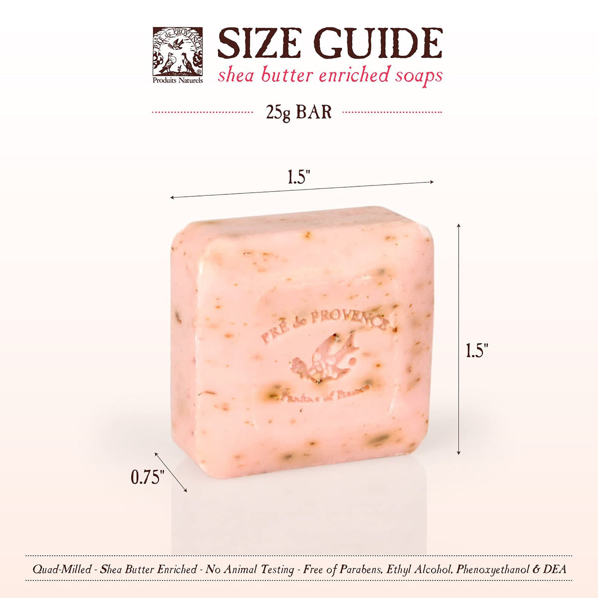 Pre de Provence Honey Almond soap bar delivers gentle exfoliation and moisture