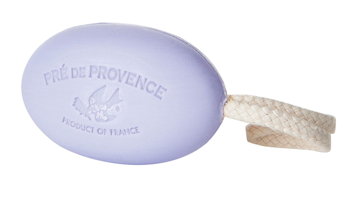 Pre de Provence lavender fragrance closeup highlights creamy lather