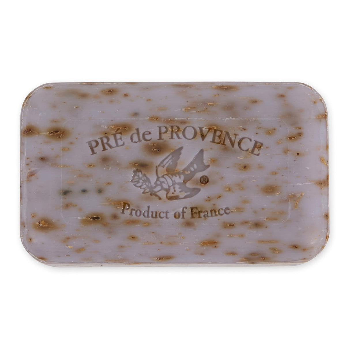 Pre de Provence lavender soap stack highlights creamy texture and long-lasting cleansing.