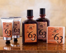 Pre de Provence No.63 beard oil bottle, nourishes facial hair and skin.