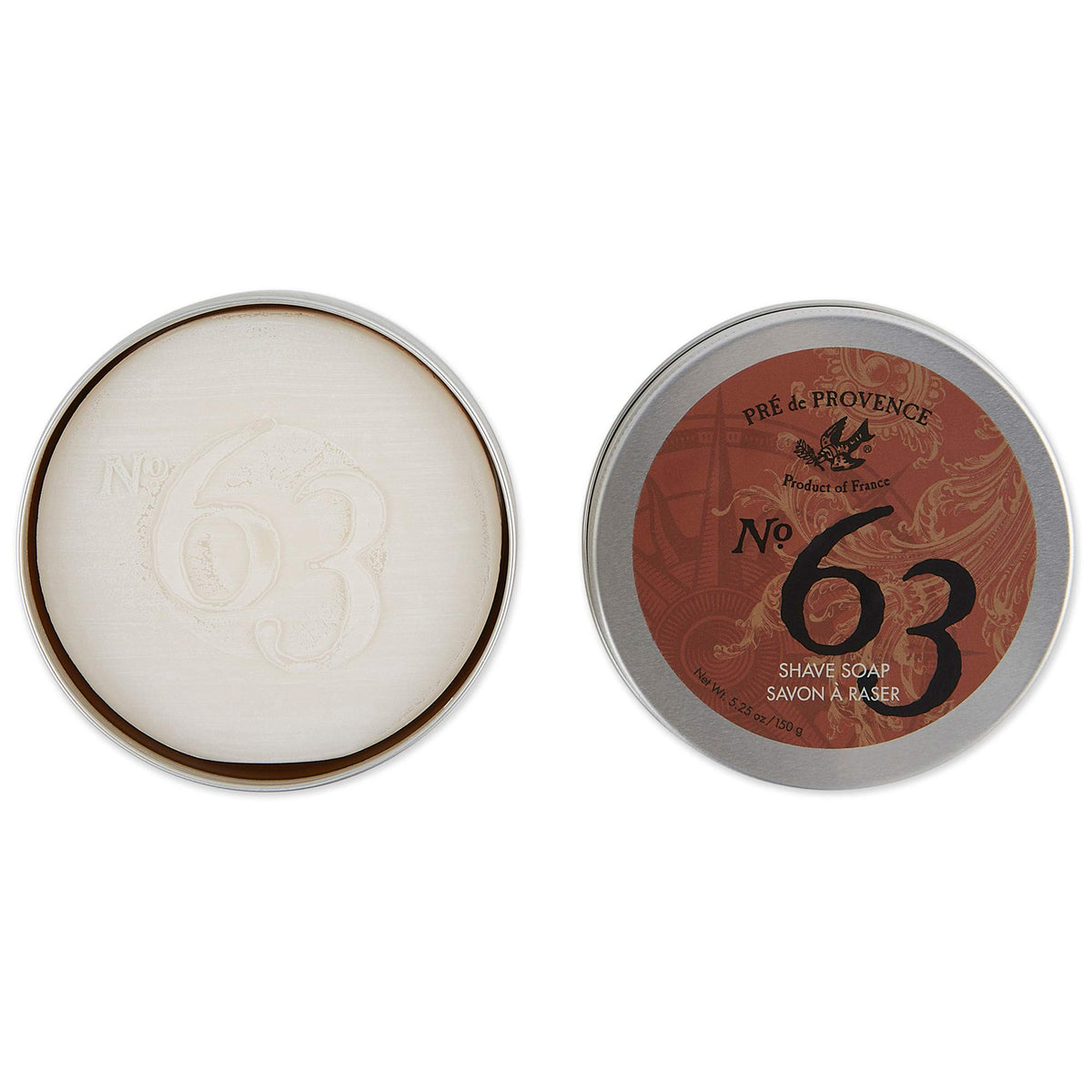 Pre de Provence No.63 shave soap lather builds rich foam for effortless application.