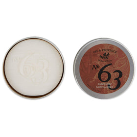 Pre de Provence No.63 shave soap lather builds rich foam for effortless application.