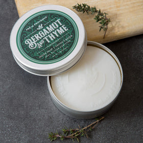 Pre de Provence shea butter enriched formula label notes moisturizing skin during shaving.
