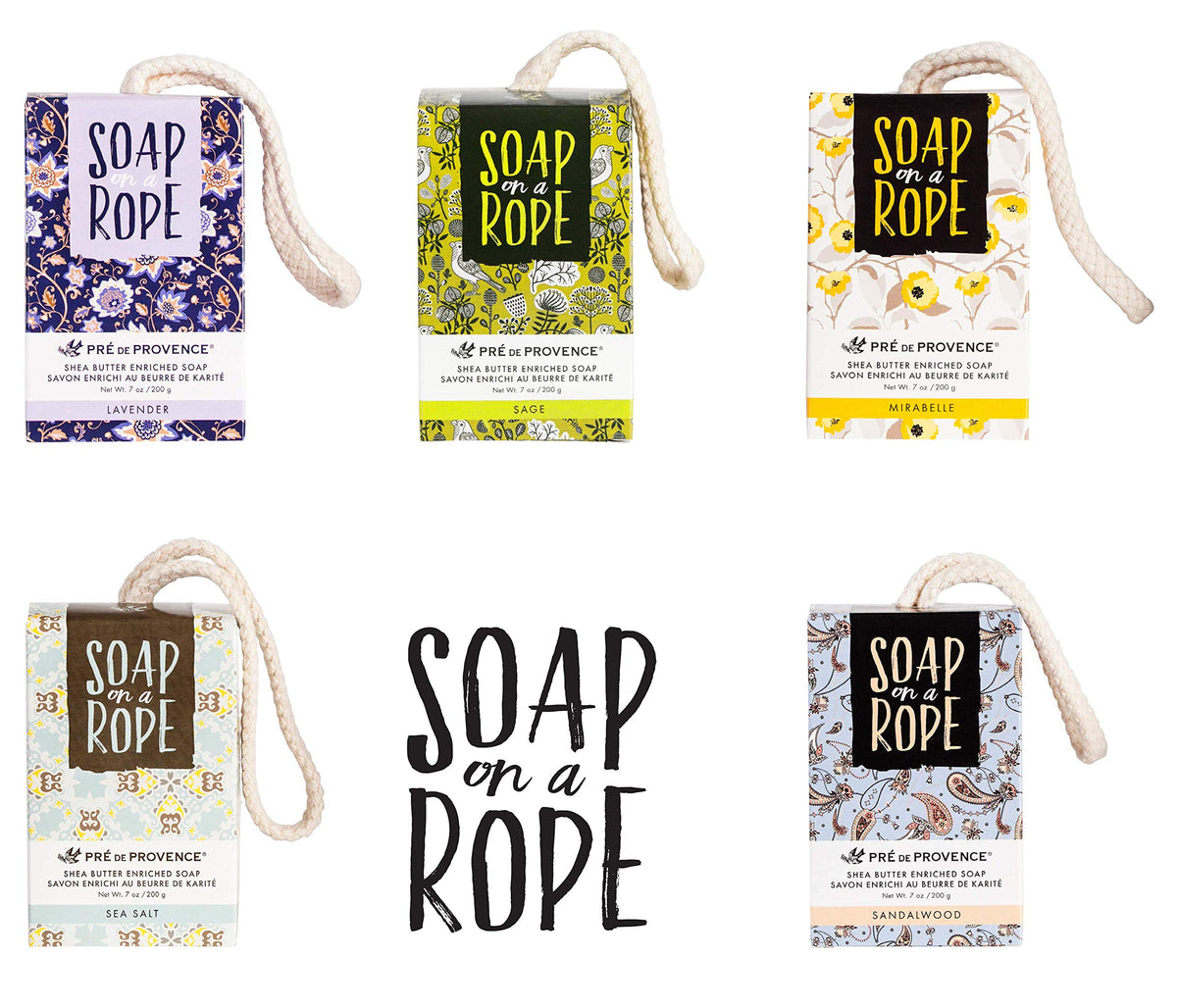 Pre de Provence sandalwood fragrance highlighting calming scent in the bath