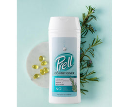 Hair strand close up looks thicker after using Prell Biotin & Rosemary