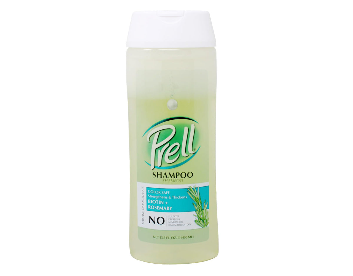 Rosemary aroma note highlights botanical care in Prell shampoo