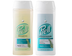 Prell Biotin & Rosemary shampoo bottle with color-safe care for stronger strands
