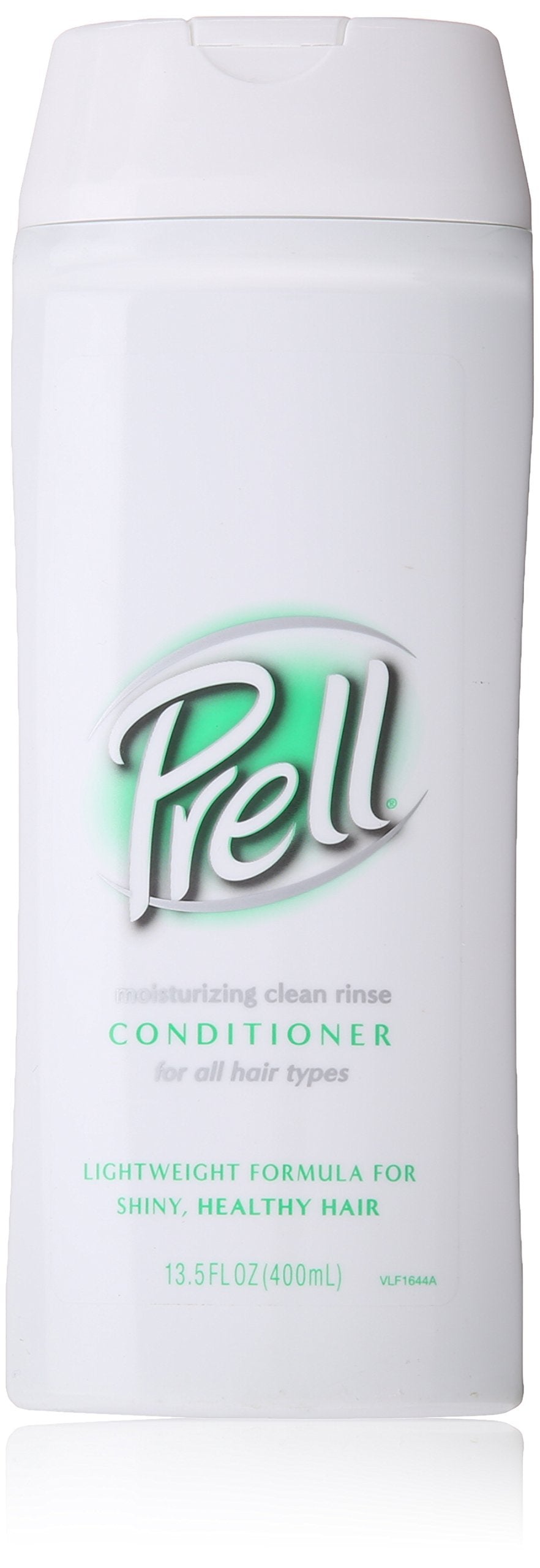 Prell Moisturizing Clean Rinse bottle demonstrates hydrating formula for smooth, refreshed hair.
