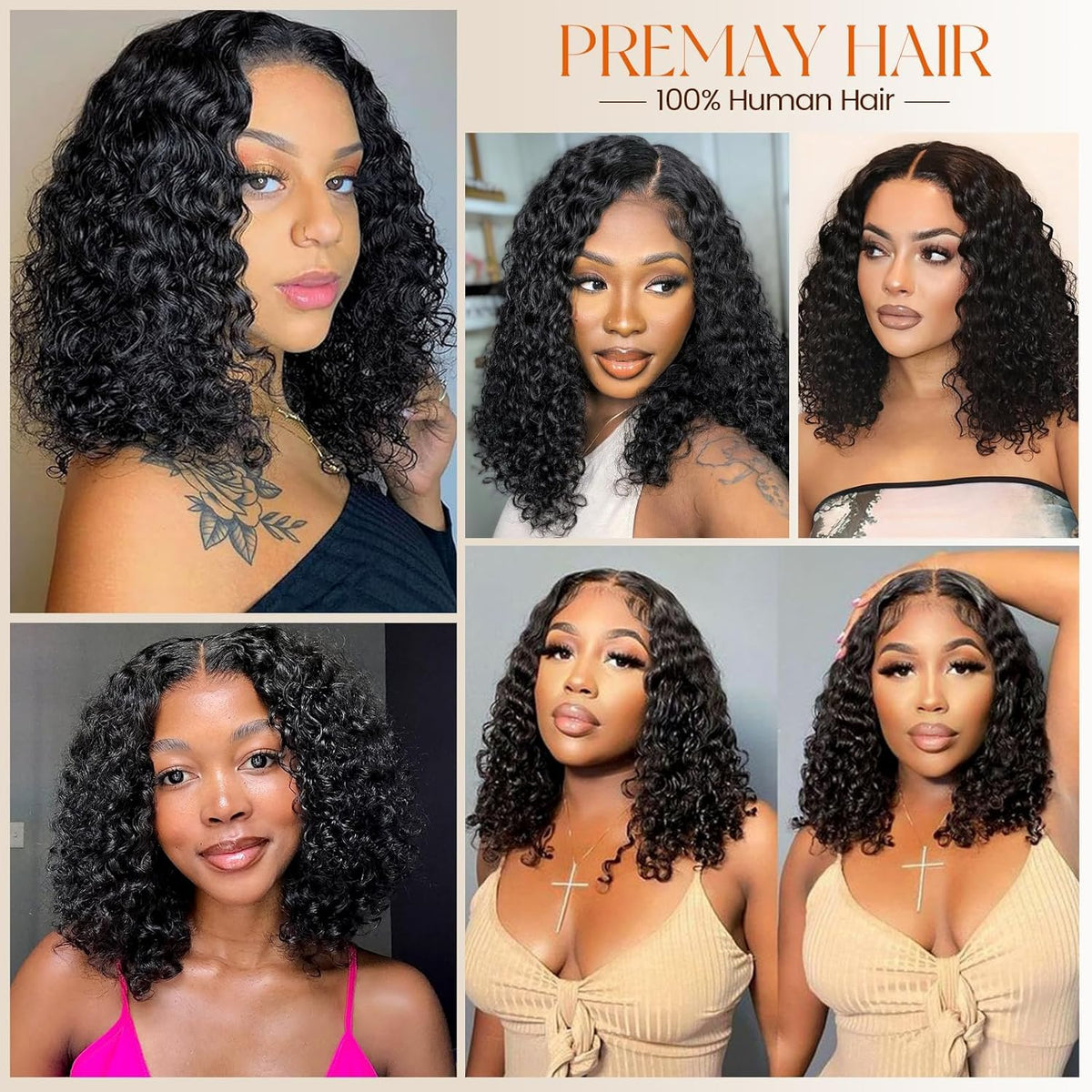 PREMAY ready-to-wear pre-plucked hairline for quick styling