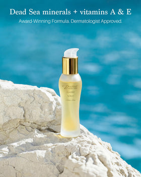 Premier Dead Sea Classic Eye Serum texture close-up reveals fast-absorbing hydration.