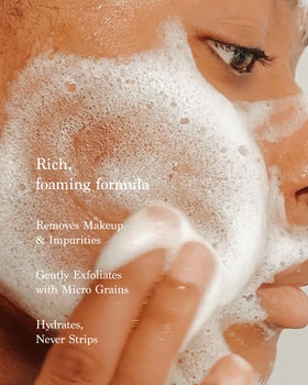 Premier Dead Sea cleanser with aloe vera and witch hazel provides soothing hydration.