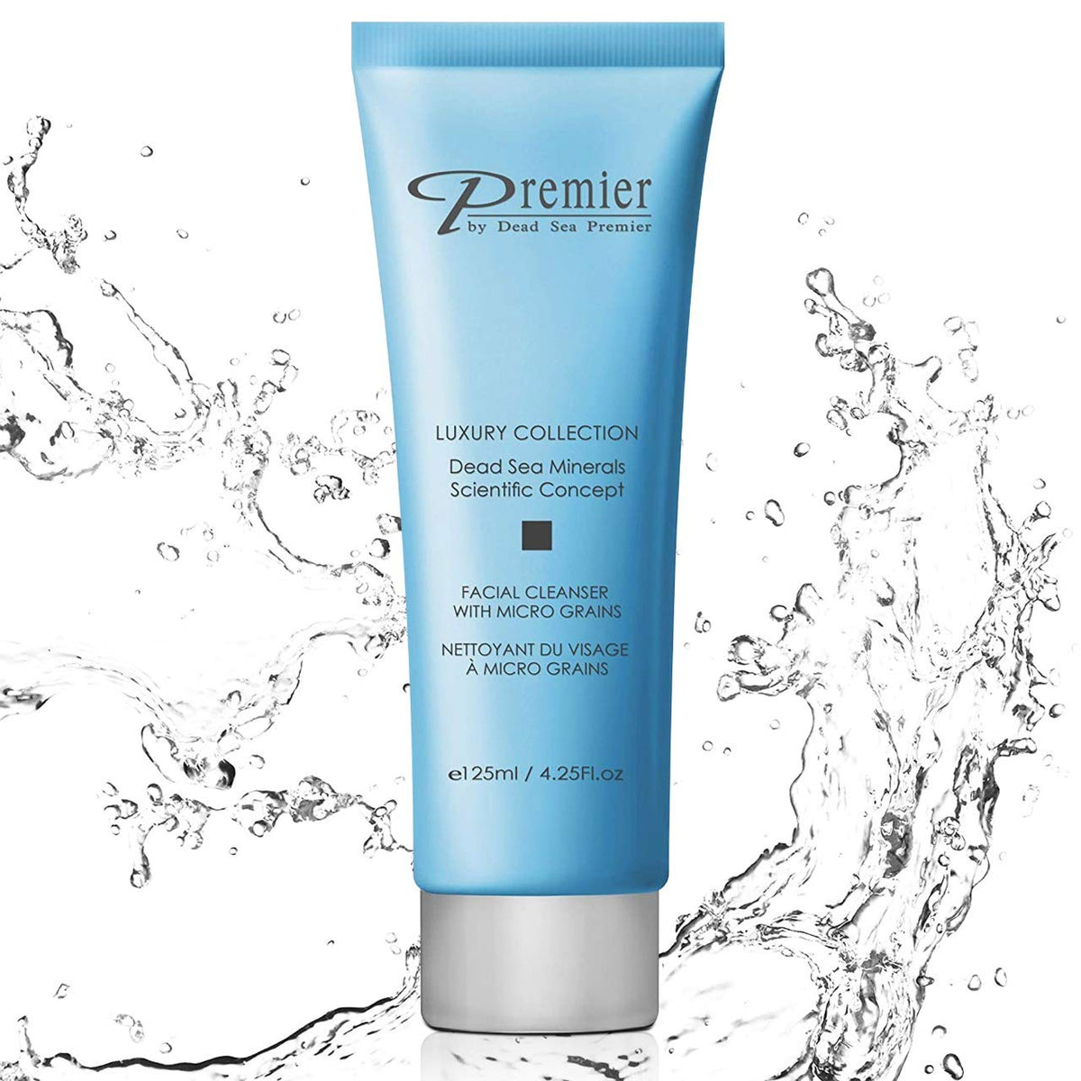Premier Dead Sea cleanser packaging highlights premium daily-use skincare.