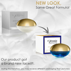 Premier Dead Sea Refining Facial Peeling Gel in a bathroom setup for at-home care.
