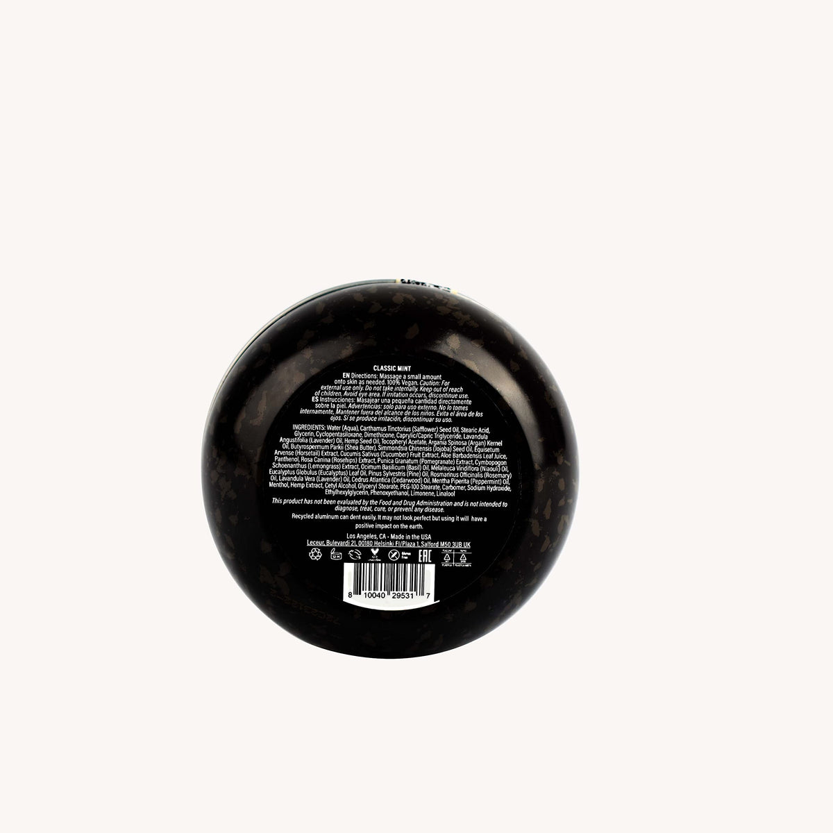 Close-up texture of Premium Hemp Extract Daily Cream reveals rich moisture