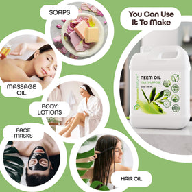 Premium Nature Neem Oil supports hair growth when mixed with carrier oils