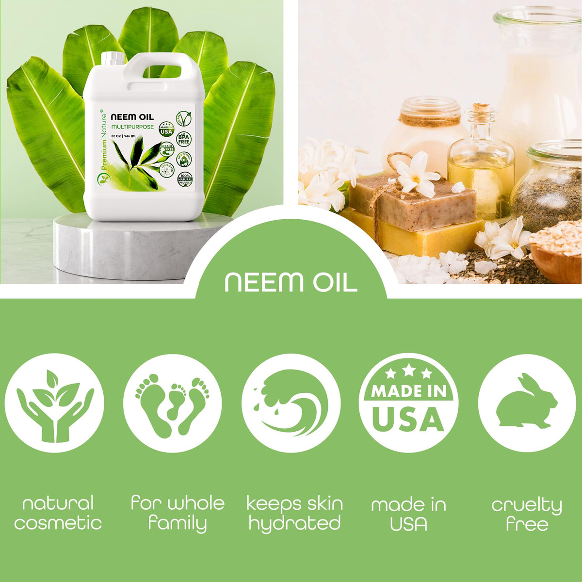 Indoor plants benefit from neem spray to protect leaves and boost shine