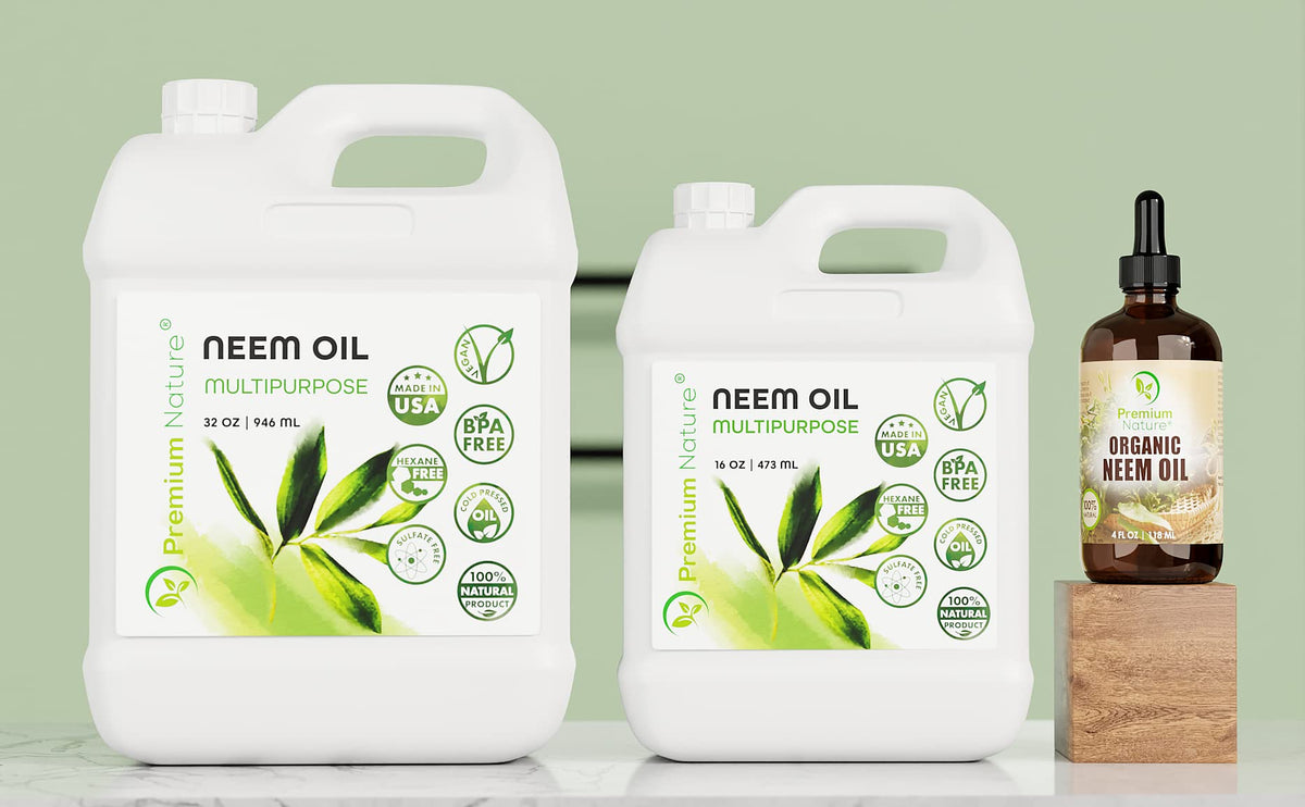 Neem Oil provides skin moisture and natural shine.