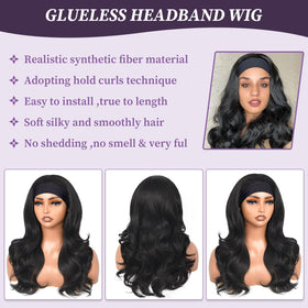 PREMPO glueless half wig ready to wear with natural hairline